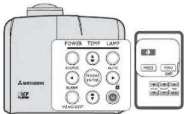 MITSUBISHI EW331U-ST - Starting up the projector - 6