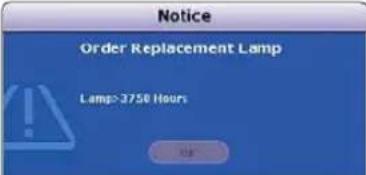 MITSUBISHI EW331U-ST - Timing of replacing the lamp - 2