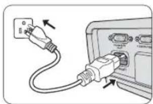 MITSUBISHI EW331U-ST - Starting up the projector - 4
