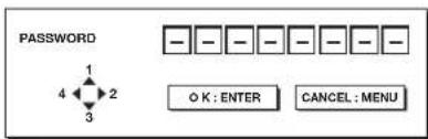 MITSUBISHI WL7200U - To cancel the password function: - 2