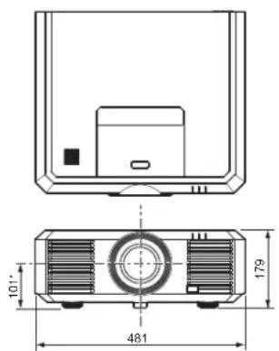 MITSUBISHI WL7200U - Dimension drawings (unit: mm) - 1