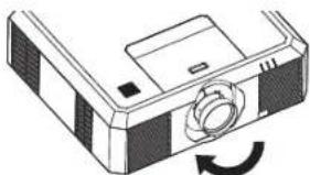 MITSUBISHI WL7200U - Mounting the lens (option lens) - 3