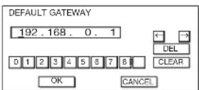 MITSUBISHI WL7200U - Default Gateway Settings - 2