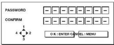 MITSUBISHI WL7200U - To enable the password function: - 2