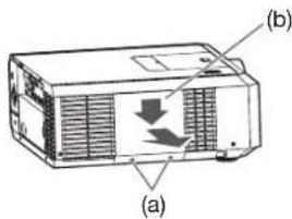 MITSUBISHI WL7200U - To replace the lamp: - 1