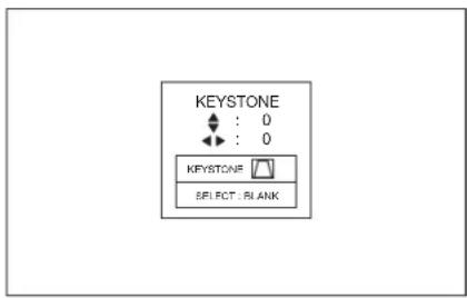 MITSUBISHI WL7200U - Adjustment using the KEYSTONE mode: - 1