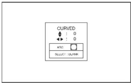 MITSUBISHI WL7200U - Adjustment using the CURVED mode - 1