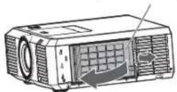 MITSUBISHI WL7200U - How to replace the roll-up filter - 2
