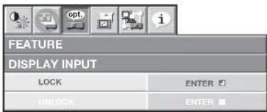 MITSUBISHI WL7200U - To enable the password function: - 1