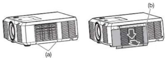 MITSUBISHI WL7200U - How to replace the roll-up filter - 1