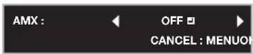 MITSUBISHI XD550U - Enabling or disabling the AMX Device Discovery - 2