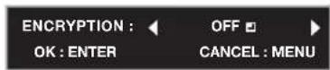 MITSUBISHI XD550U - Encryption setting - 2