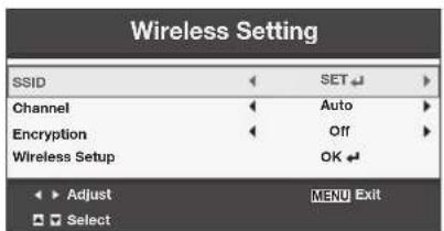 MITSUBISHI XD550U - Wireless Setting - 2
