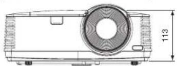 MITSUBISHI XD550U - Dimension drawings (unit: mm) - 3