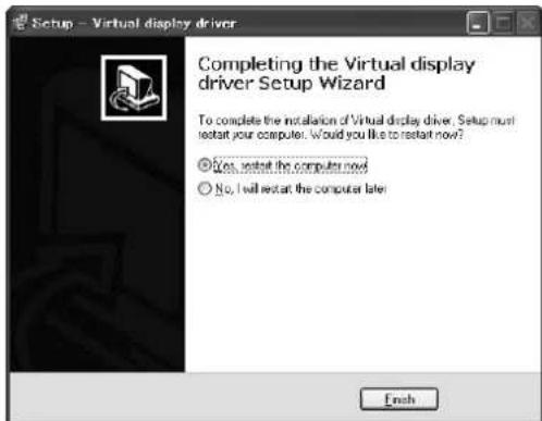 MITSUBISHI XD550U - Installing the virtual display driver - 2
