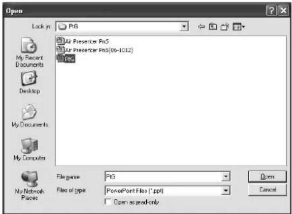 MITSUBISHI XD550U - Conversion of a PPT file to PtG file using the PtG Converter-Lite - 2