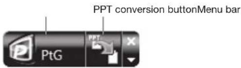 MITSUBISHI XD550U - Conversion of a PPT file to PtG file using the PtG Converter-Lite - 1