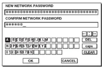 MITSUBISHI XD560U - Network Password settings - 3