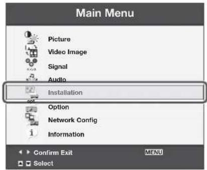 MITSUBISHI XD560U - Press the MENU button. - 2