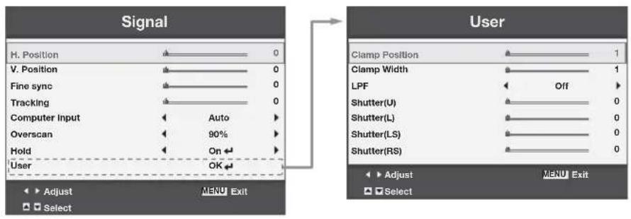 MITSUBISHI XD560U - ITEM SETTING FUNCTION - 1