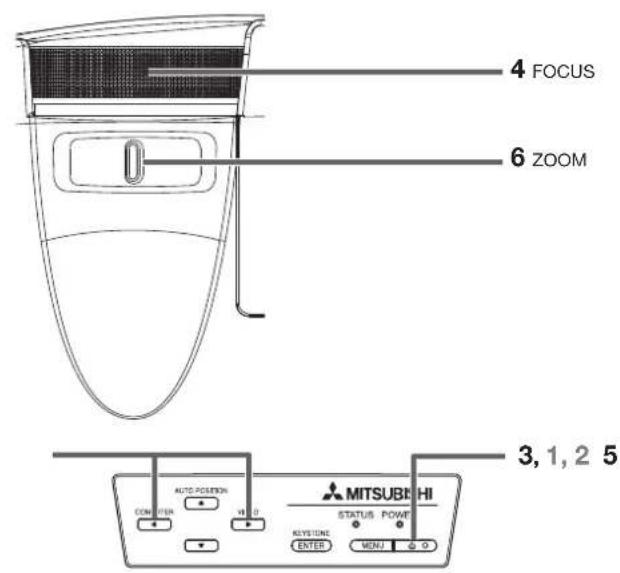 MITSUBISHI XD560U - Important: - 1
