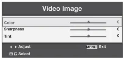 MITSUBISHI XD560U - Video Image menu - 1