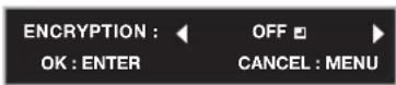 MITSUBISHI XD560U - Encryption setting - 2