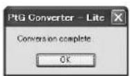MITSUBISHI XD560U - Conversion of a PPT file to PtG file using the PtG Converter-Lite - 4