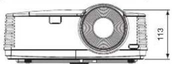 MITSUBISHI XD560U - Dimension drawings (unit: mm) - 3