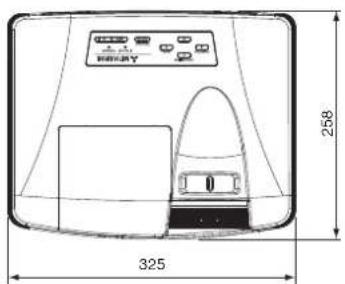 MITSUBISHI XD560U - Dimension drawings (unit: mm) - 1