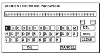 MITSUBISHI XD560U - Network Password settings - 2