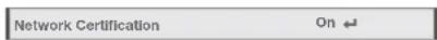 MITSUBISHI XD560U - Enabling or disabling the network certification - 1