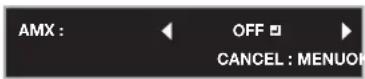 MITSUBISHI XD560U - Enabling or disabling the AMX Device Discovery - 1