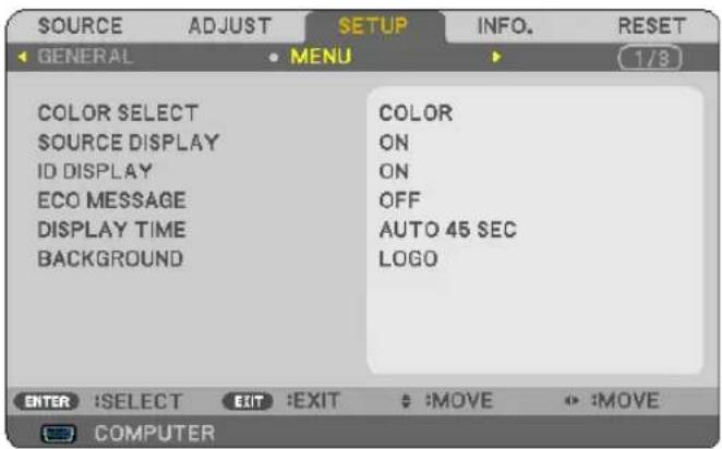 NEC V260W - [MENU] - 1
