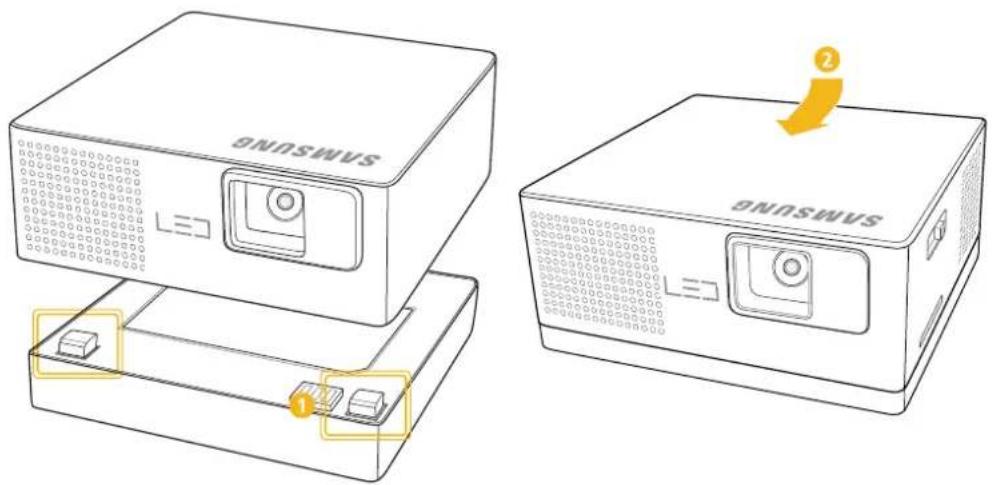 SAMSUNG SP-H03 - Branchement de la batterie - 1