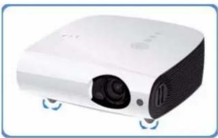 SAMSUNG SP-L305 - Pour ajuster l'image lors de l'installation du projecteur à l'avant de l'écran - 2