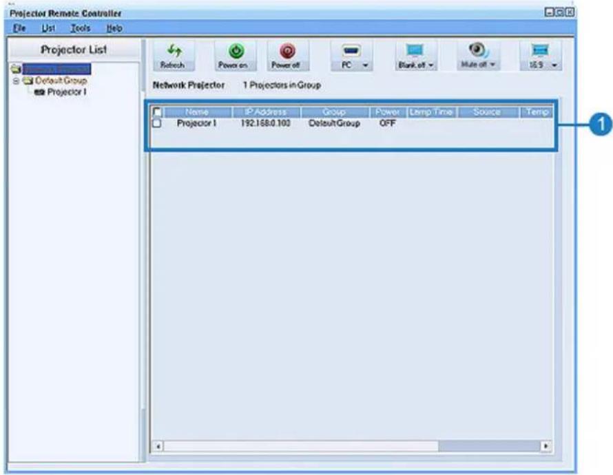 SAMSUNG SP-L305 - 3-6-2. Gestion du projecteur à l'aide d'un logiciel - 4
