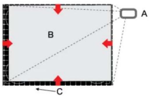 SAMSUNG SP-L331 - 2-6 Réglage des fonctions Keystone-H et Keystone-V - 7