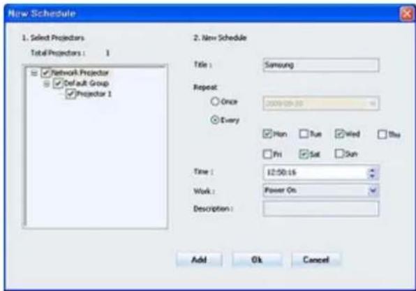SAMSUNG SP-L331 - connexion du Web browser depuis Samsung Projector Manager. - 2
