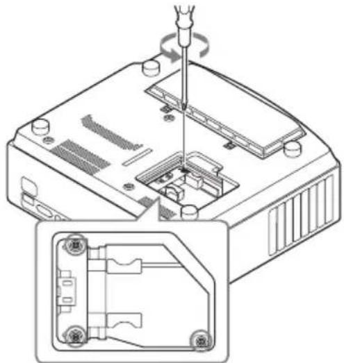 SONY VPL-AW15 - Lorsque vous disposez le projecteur sur une surface plane comme un bureau, etc., mettez un chiffon sous l'appareil pour éviter de rayer la surface. Retournez le projecteur tel qu'illustré, puis placez-le sur le chiffon. - 3