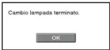 Cambio lampada terminato. OK