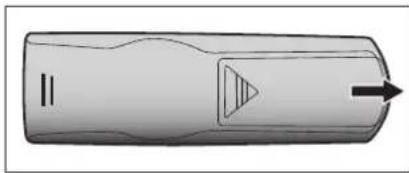 VIEWSONIC Pro8600 - Installation des piles - 1