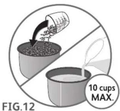 FIG.12 10 cups MAX.