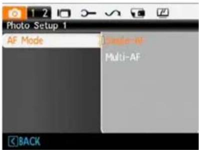 AGFA AP Selecta 16 - AF Mode (Auto-Focus mode) - 1