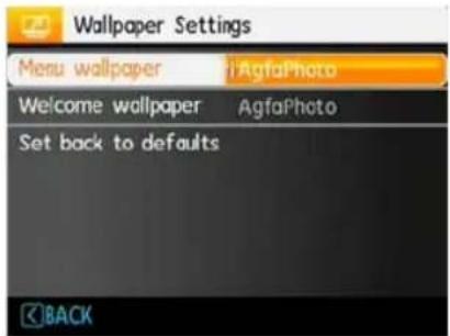 AGFA AP Selecta 16 - Wallpaper Settings - 2