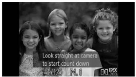 Look straight at camera to start count down 1/125 F4.0 ISO 200