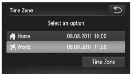 Time Zone Select an option Home 08.08.2011 10:00 World 08.08.2011 11:00 Time Zone