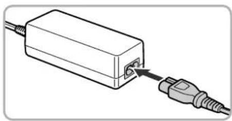 CANON Ixus 1100 HS - Plug the cord into the coupler. - 1