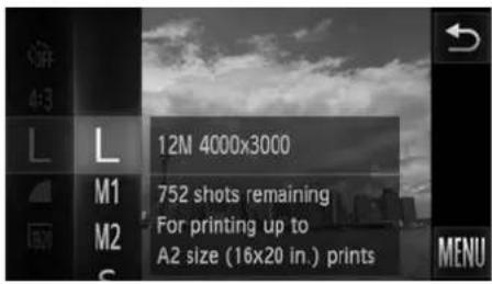 12M 4000x3000 752 shots remaining For printing up to A2 size (16x20 in.) prints