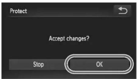 Protect Accept changes? Stop OK